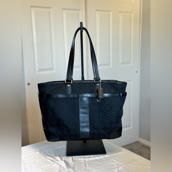 Coach Handbags - Coach XL Black CC Signature Handbag